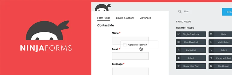 ninja form wordpress contact form
